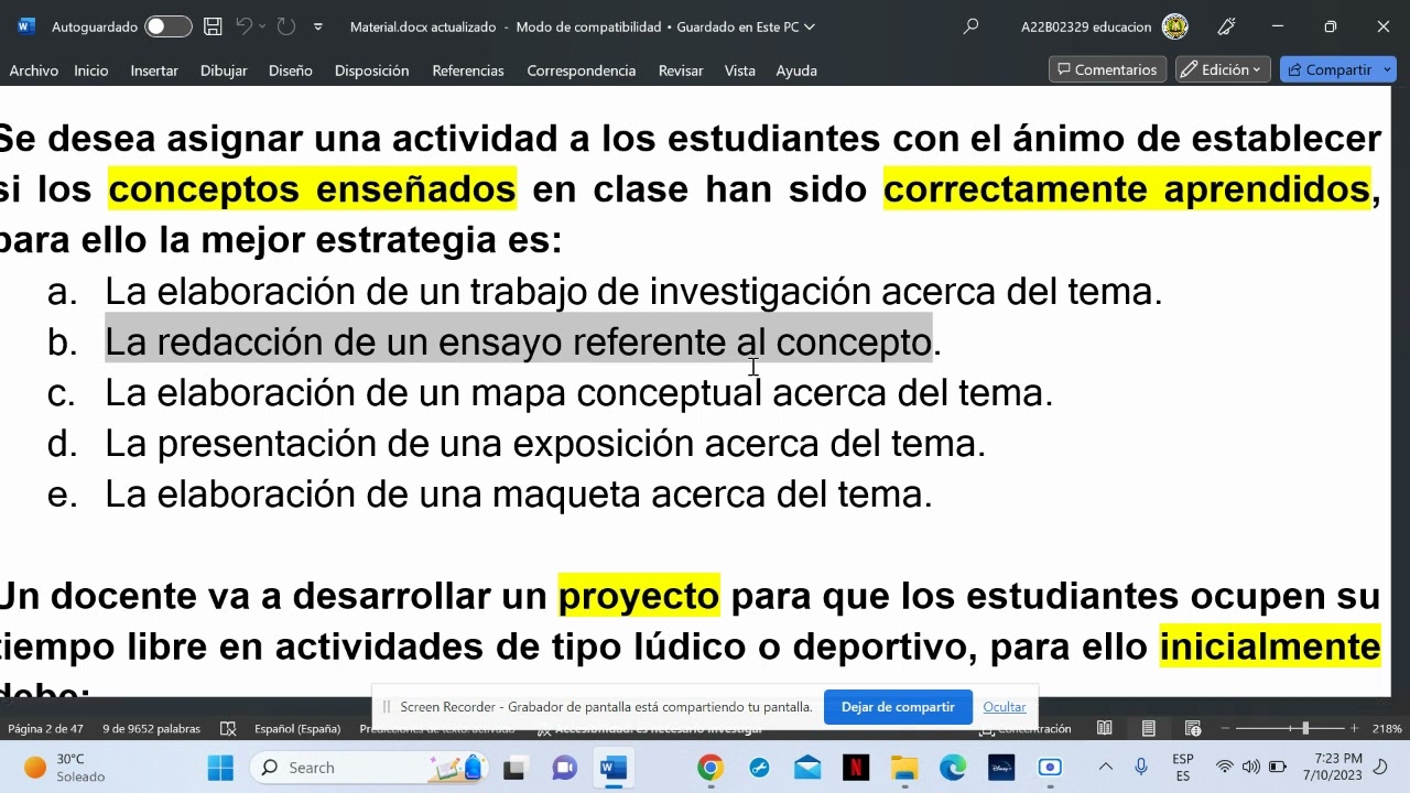 COMO LLEGAR DE FORMA RÁPIDA A LA RESPUESTA CORRECTA DE UN CASO DE AULA