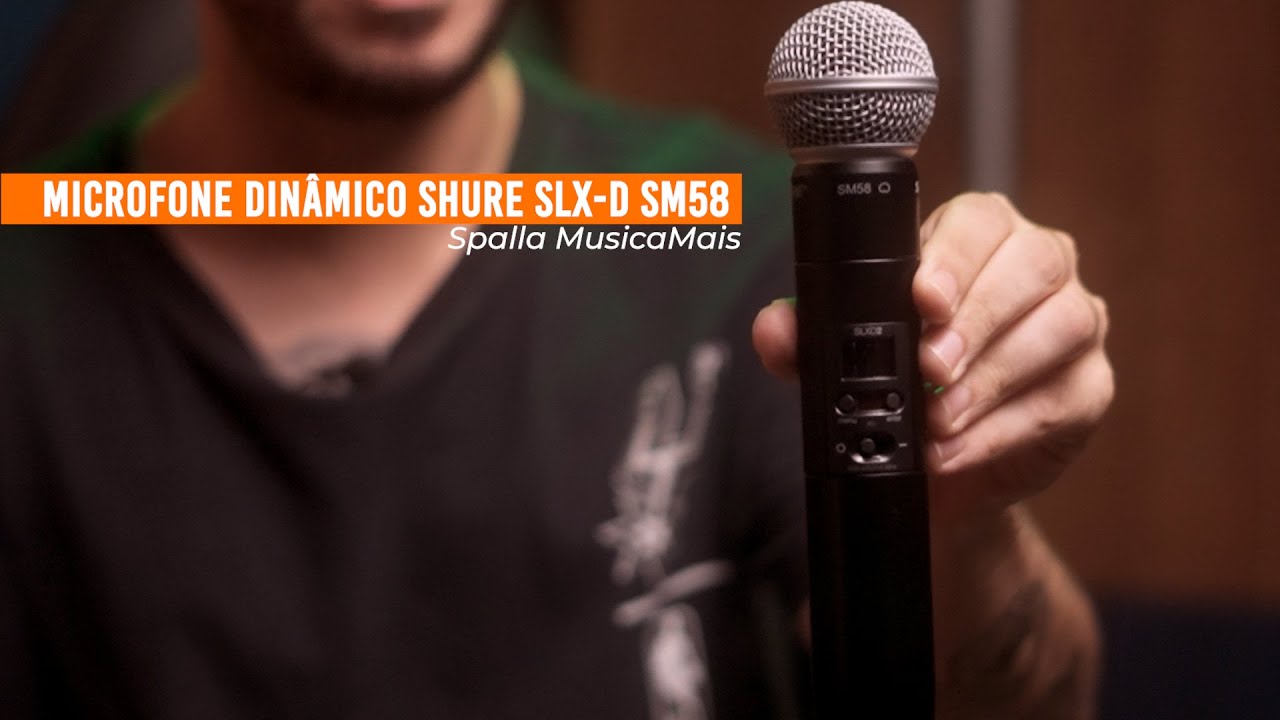 Conheça o Microfone Dinâmico SHURE SLX-D SM58