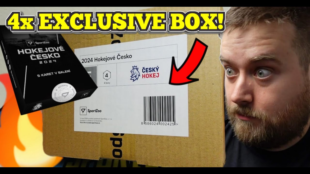 4x Exclusive Box! 🔥 HOKEJOVÉ ČESKO 2024 SportZoo! Česká Hokejové Reprezentace! MS světa v hokeji!