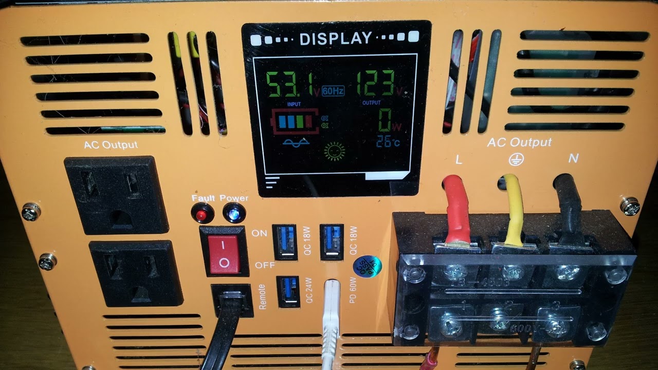 MWXNE 4000 watt, 48 volt power inverter...a closer look.