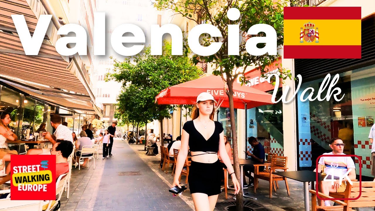 Valencia, Spain 🇪🇸 - 4K-HDR Walking Tour Summer | Best City for Expats