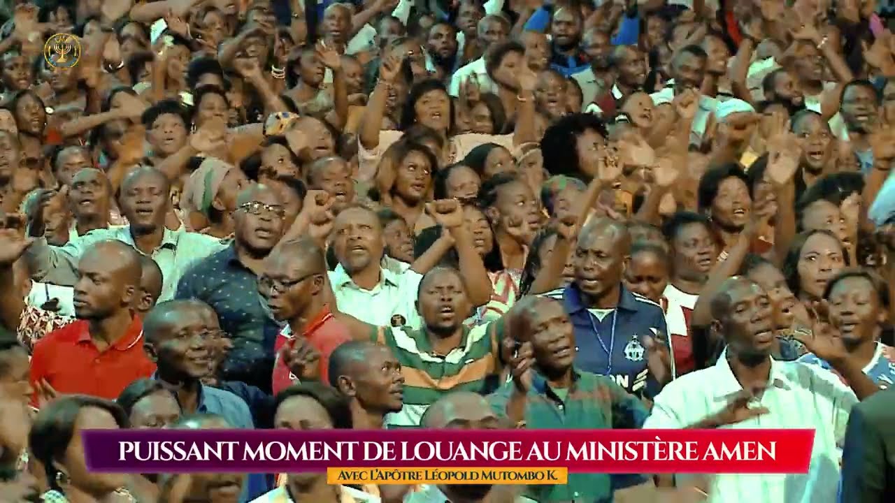 PUISSANT MOMENT DE LOUANGE AU MINISTERE AMEN AVEC L'APOTRE LEOPOLD MUTOMBO K.