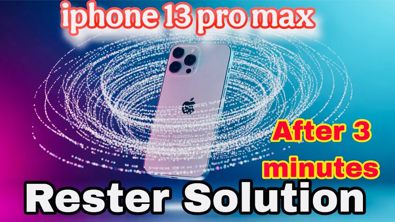 iPhone 13 Pro Max After 3 minutes restart 100% solution # repairwitesobuj 