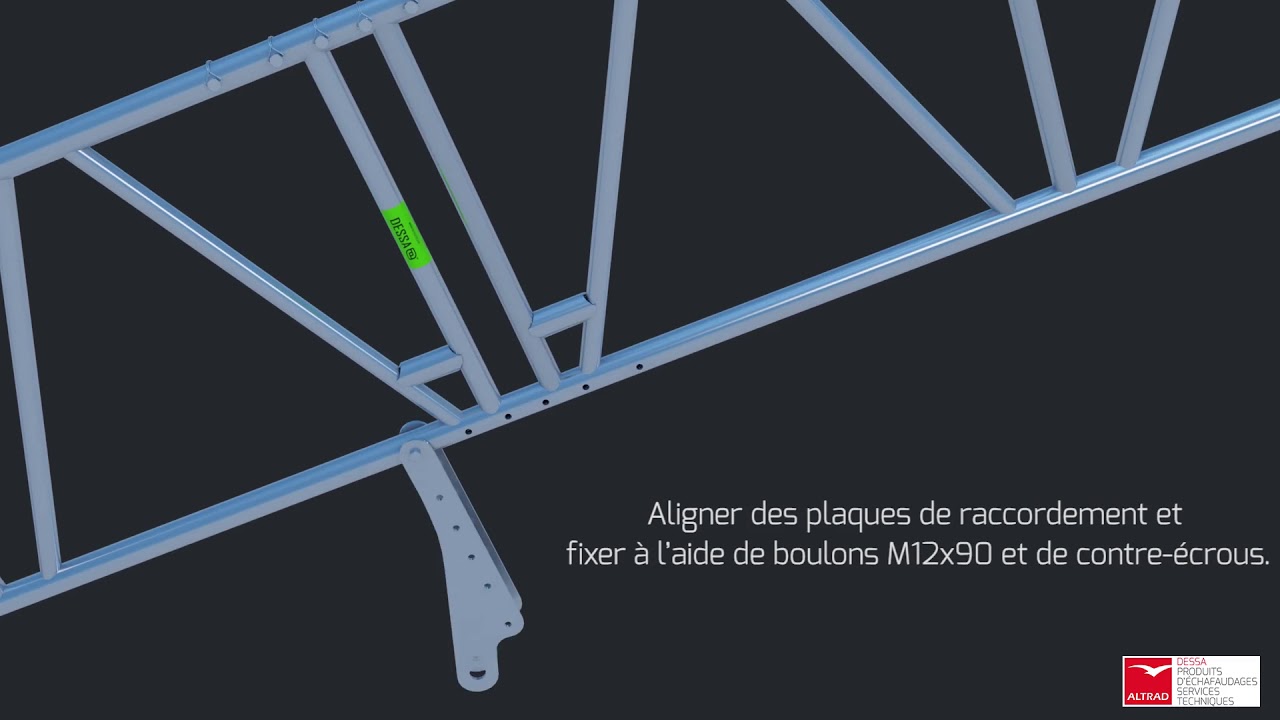 DESSA VidAssist™ - Installation du système de barre de tension
