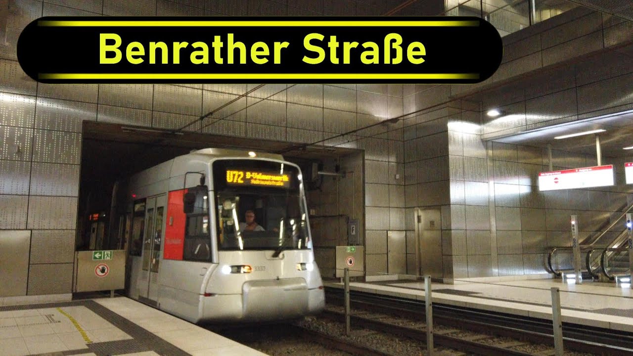 Stadtbahn Station Benrather Straße - Düsseldorf 🇩🇪 - Walkthrough 🚶