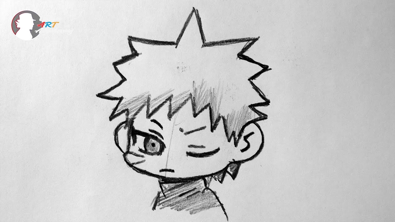 How to Draw Chibi Obito Uchiha Easy
