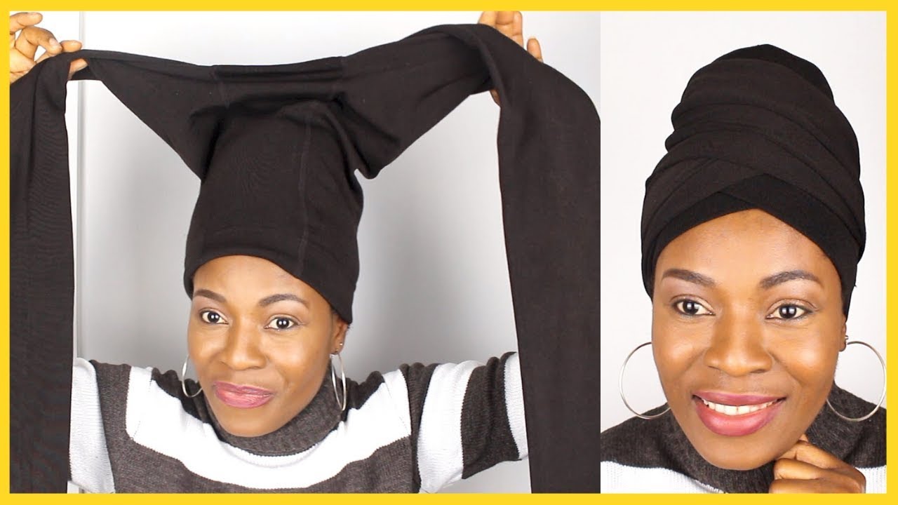 🔥Easiest Head Wrap / Turban Tutorial with Leggings //Detailed II No Cut, No Sew, No Pins, No Glue