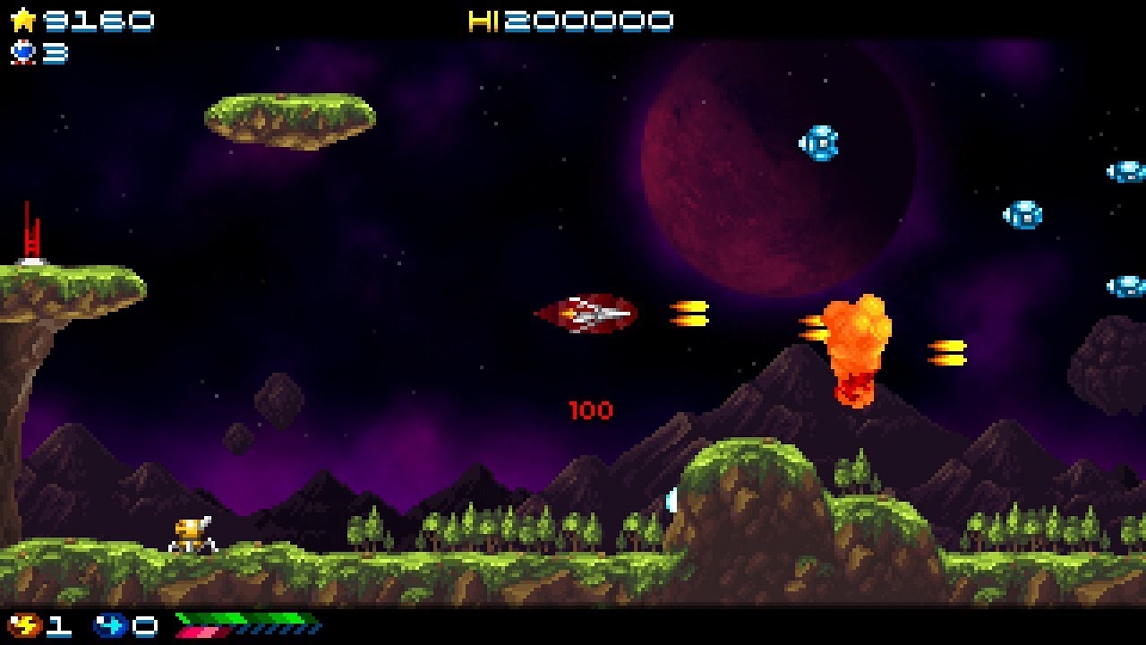 Super Hydorah (PS4) Gameplay - First Look (Good old Side Scrolling Arcade Shooter!)