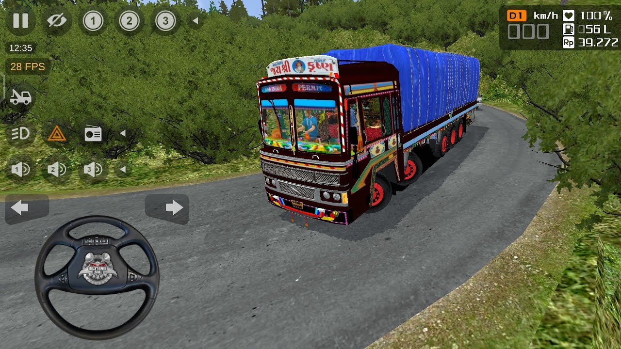 Ashok Leyland lorry goods export in offroad | Bus simulator Indonesia Gameplay | lorry mod 