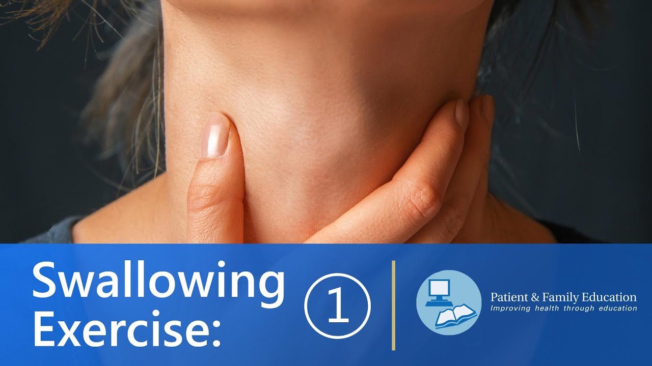 Swallowing Exercises - How to Make Your Swallow Stronger [Exercise 1 of 3]