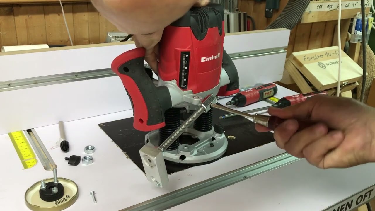 Fräslift für die Enhell TE-RO 1255 E (Montagevideo)
