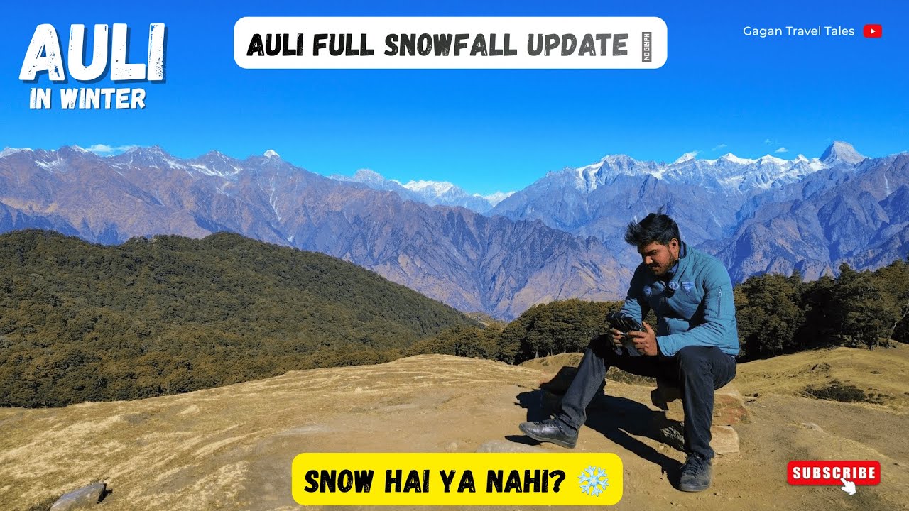 Auli uttarakhand | Auli snowfall update | Solo travel vlog 