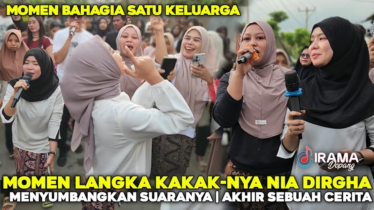 MOMEN LANGKA ! KAKAKNYA NIA DIRGHA MENYUMBANGKAN SUARANYA SEMPE IKUTAN JOGET | IRAMA DOPANG 2025