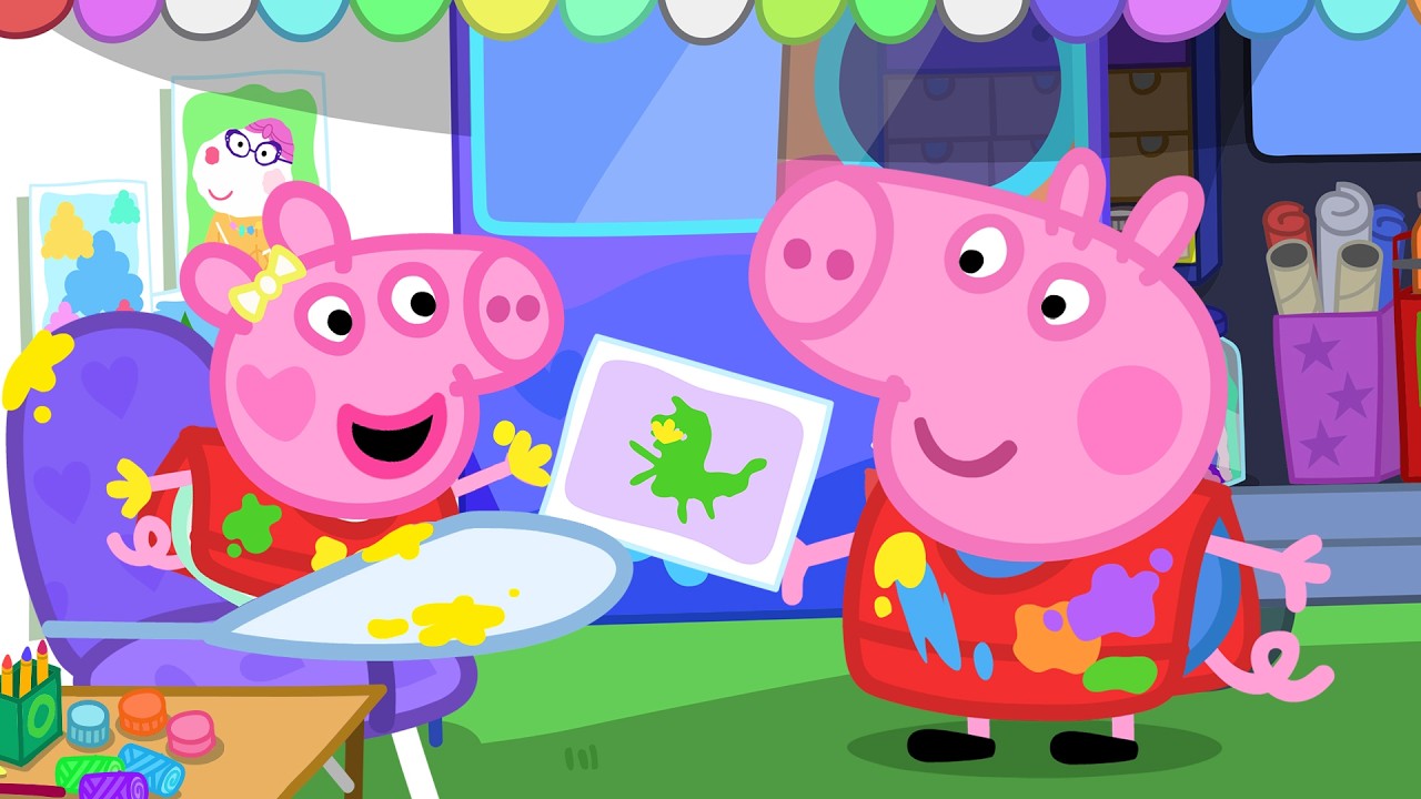 George Paints DINOSAUR with Evie! 🎨🦖 BRAND NEW Peppa Pig Episodes | 30 Minutes