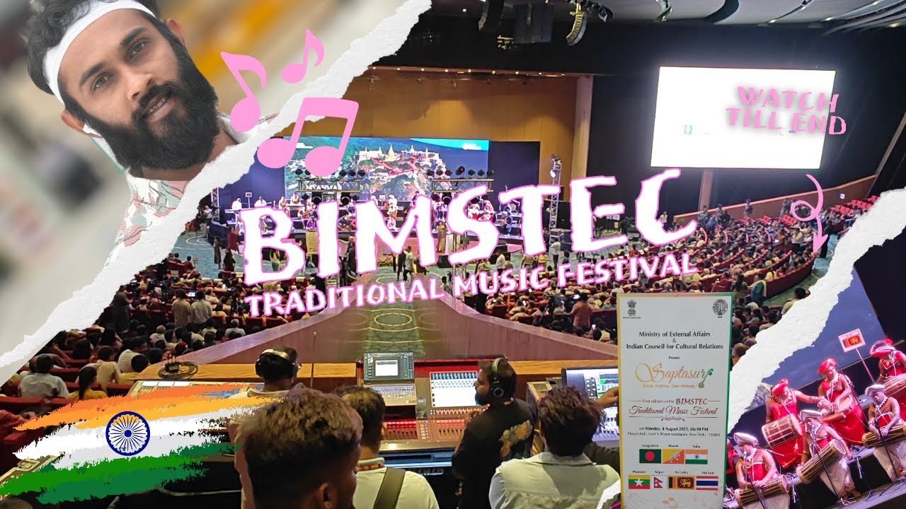 BIMSTEC Music Festival 2025 🎶 | Night Vibes at Bharat Mandapam, Delhi