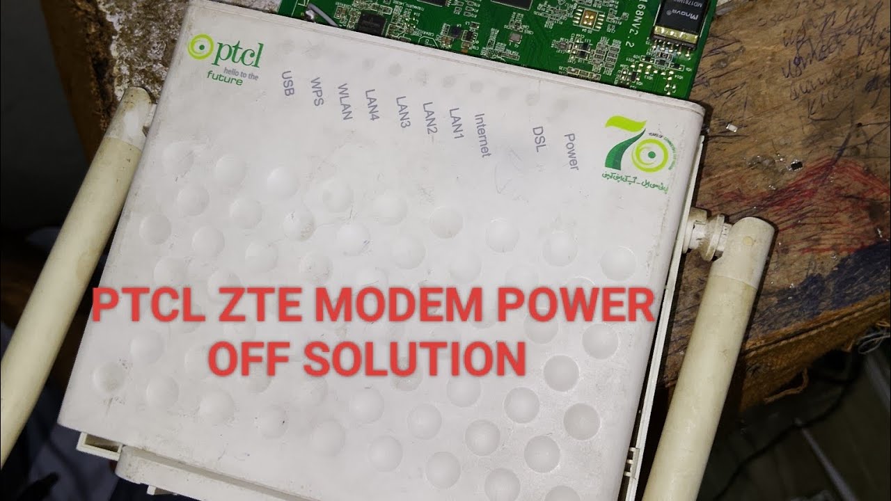 PTCL ZTE VDSL OR ADSL MODEM POWEROFF SOLUTION l WIFI ROUTER EXTENDER