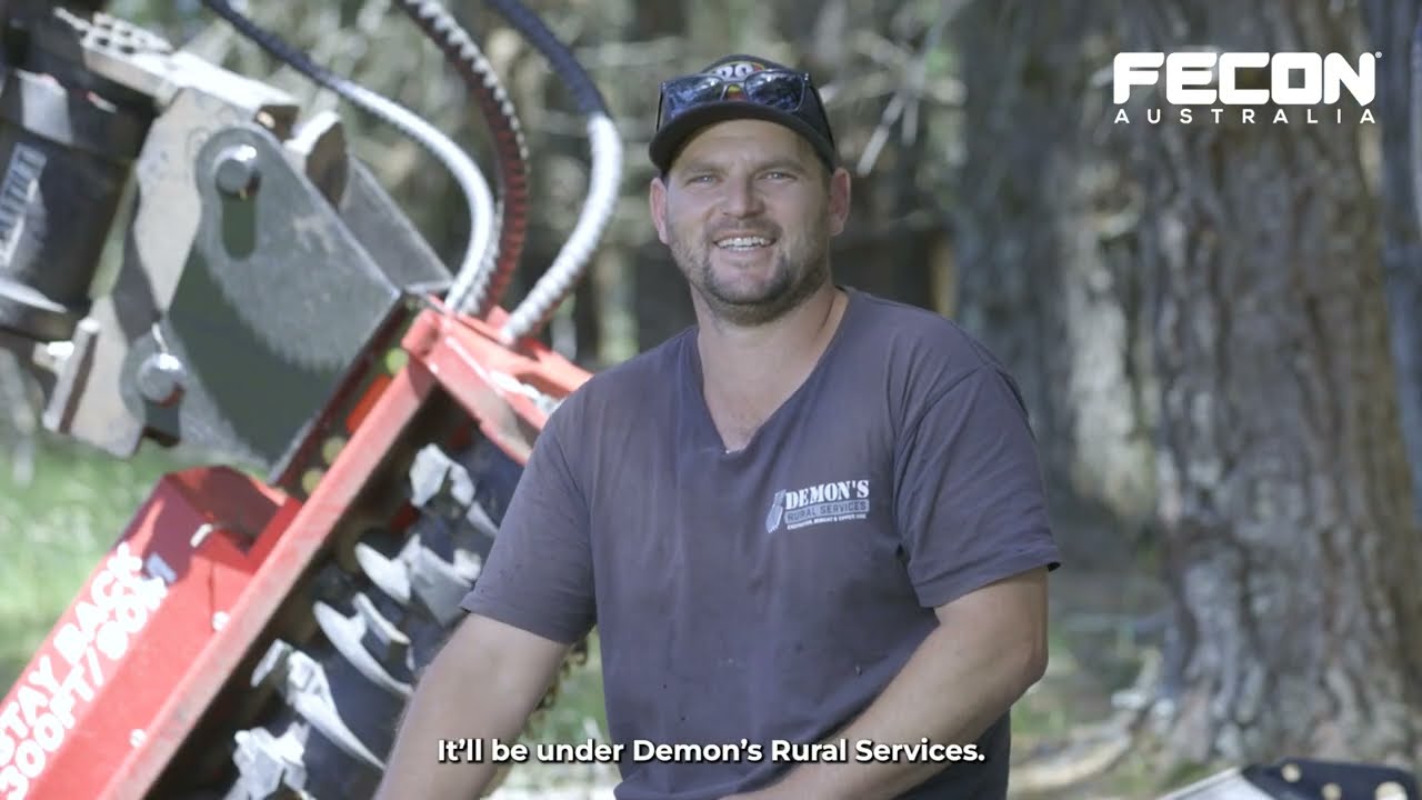 Fecon FMX36 Excavator Mulcher - with Demon's Rural Services