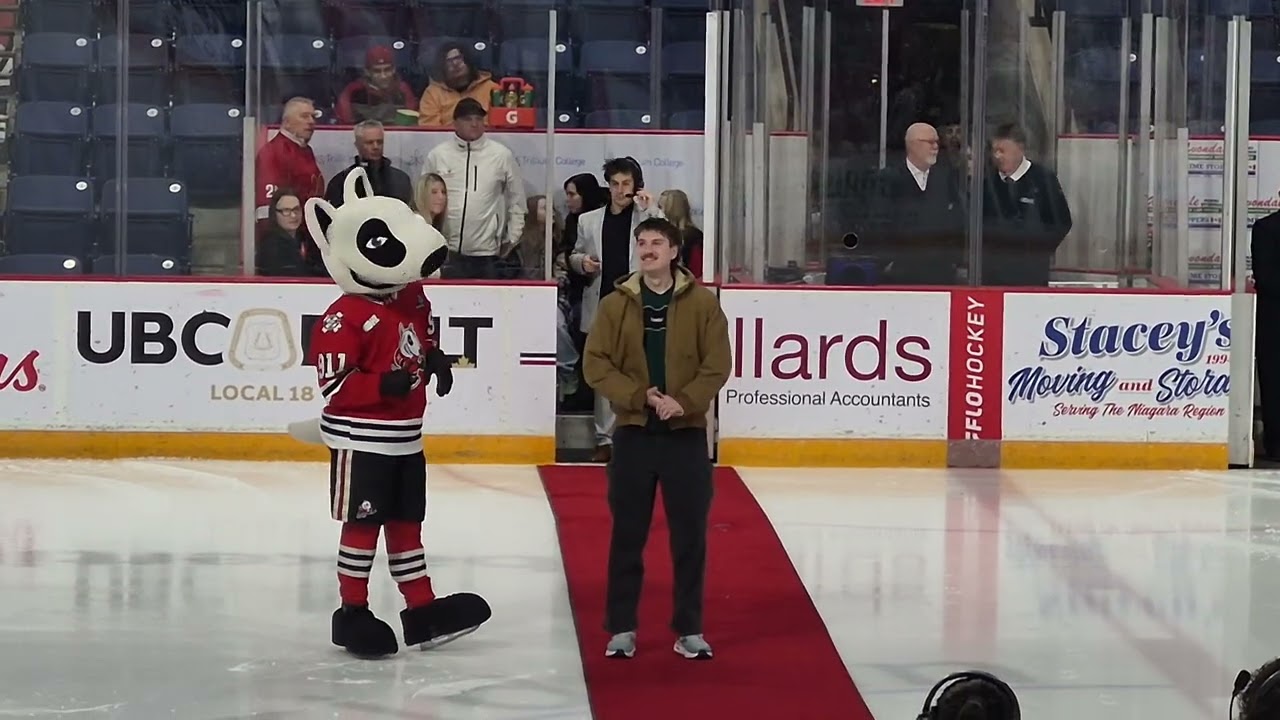 Niagara ice dog opening before game OHL