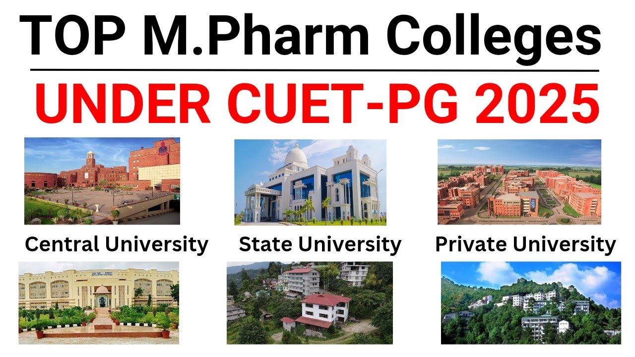 Top M.Pharm Colleges Under CUET PG 2025 || Best Central University You Can Choose for M Pharm