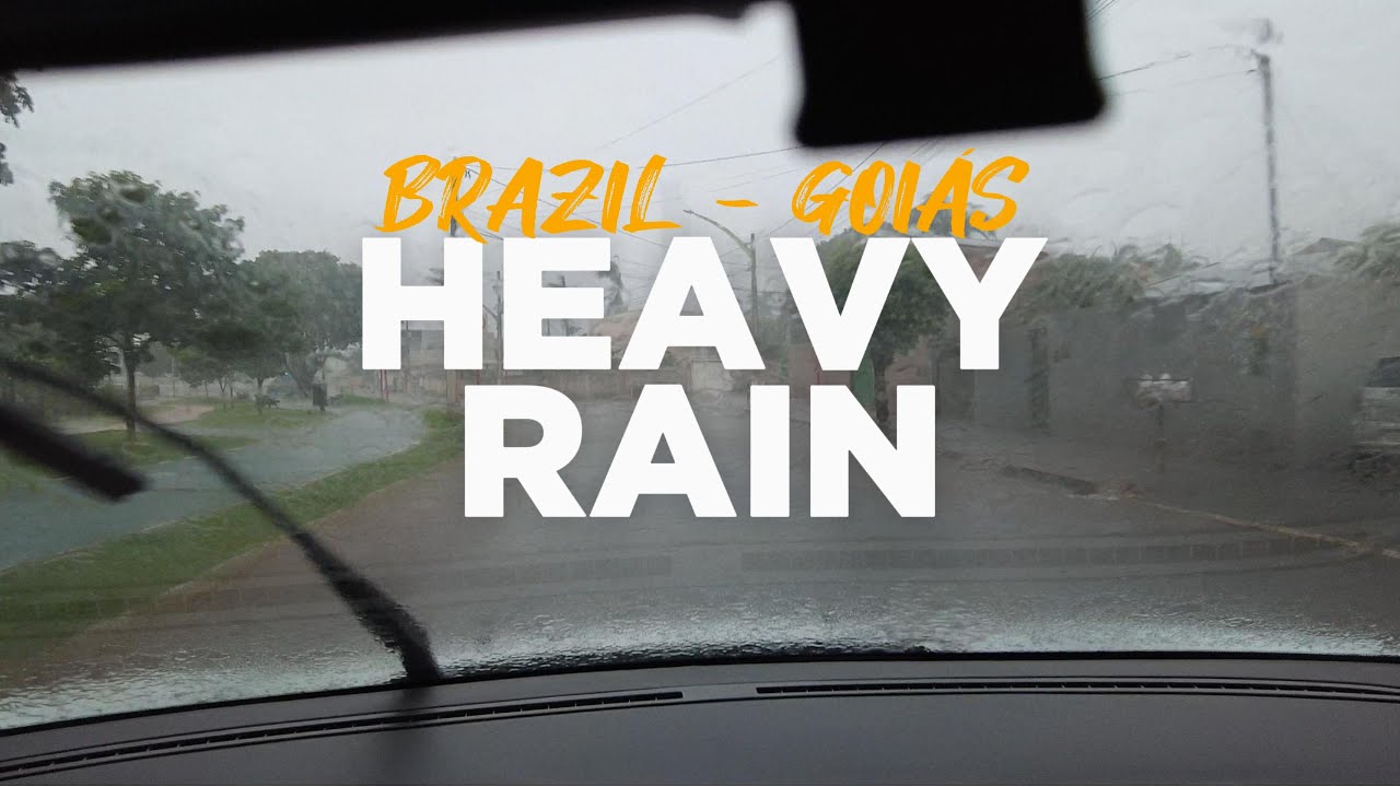 Heavy Tropical Rain in Brazil - 4K Driving in a Thunderstorm - Rio Verde, Goiás 2026 [Pure Route]