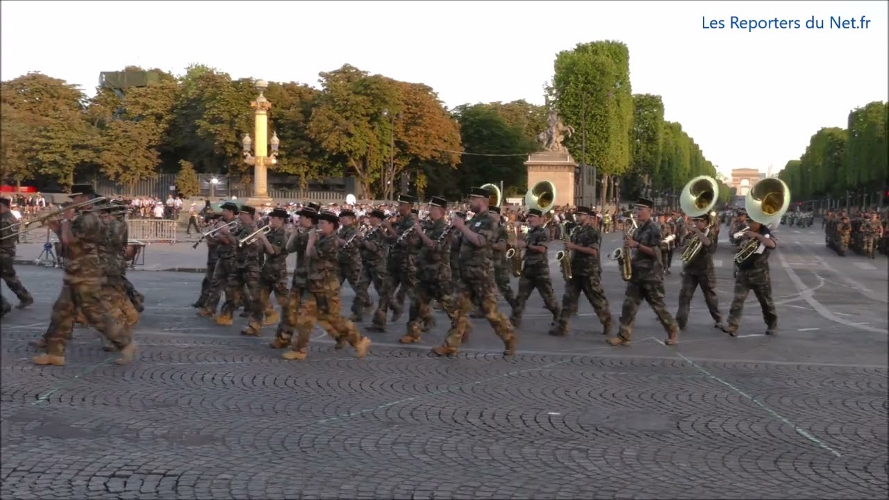 Répétition du défilé du 14 juillet 2022 sur les Champs-Elysées