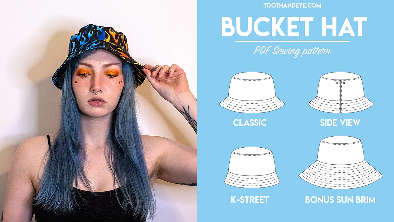 || How to Make Bucket Hats with Downloadable Sewing Pattern | Beginner to Intermediate