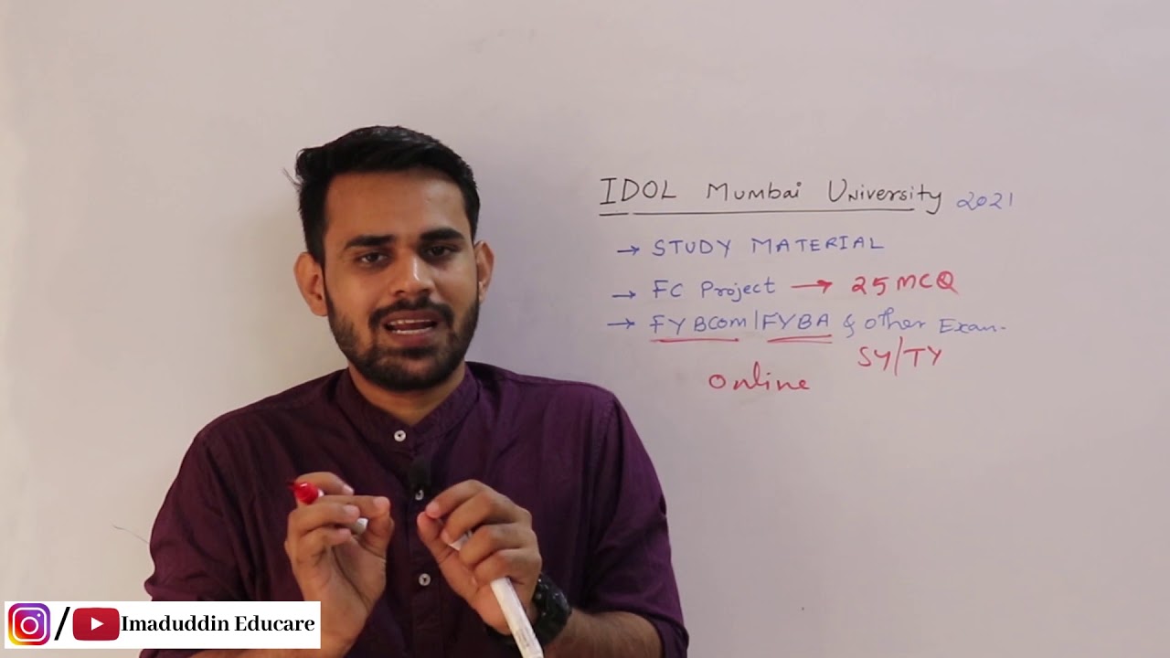 IDOL Exam Date 2021 | FC Project | FYBCOM | FYBA Exam 2021| IDOL Mumbai University