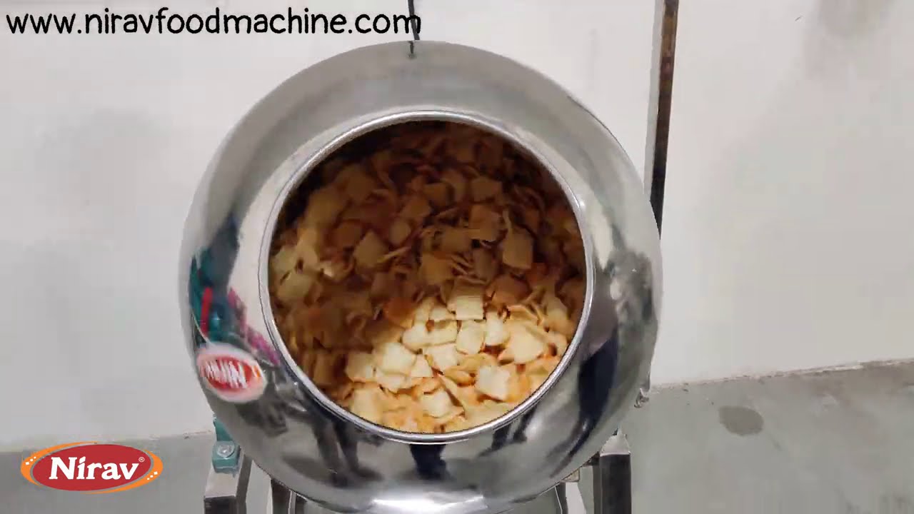 potato chips and fryum coating machine / Masala coating machine / flavoring machine