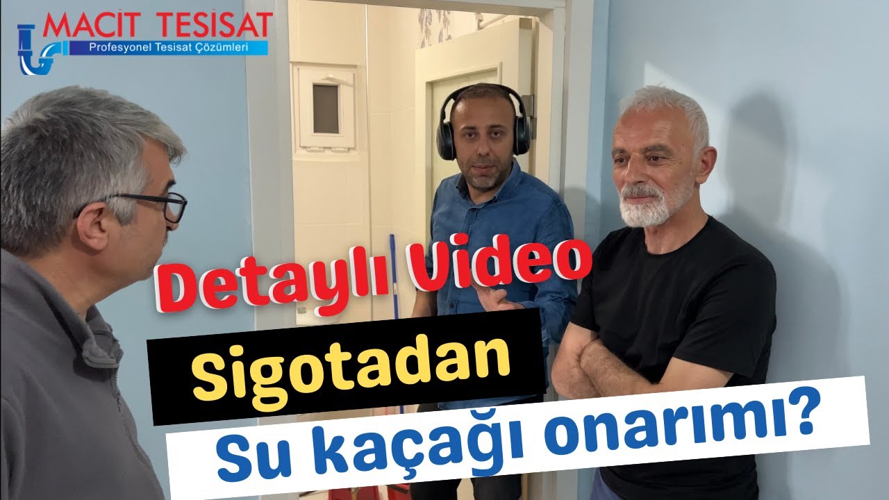 Sigorta şirketinin bulamadığı su kaçağını bulup onarımını yaptık