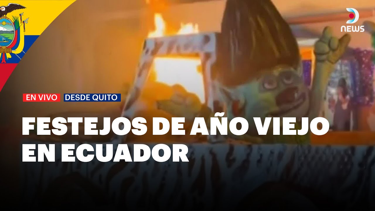 🎊 Ecuador celebra el fin de año con la quema de diversos monigotes | DNews