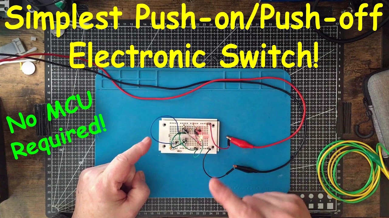 Uni-Byte 0323 - Simplest Push-on/Push-off Electronic Switch (No MCU)!