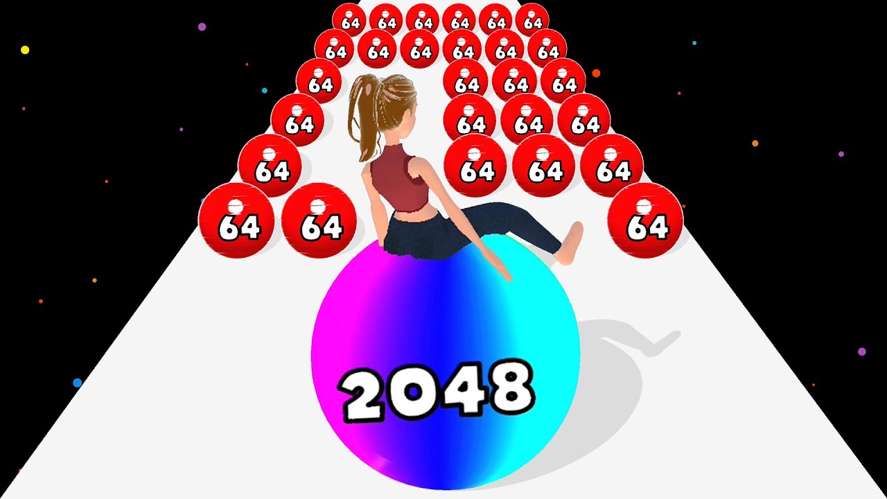 Yoga Bounce Run 2048 - Max Level (Freeplay)