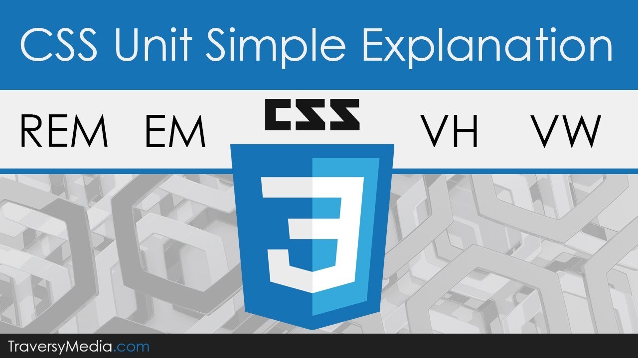 Simple Explanation Of rem & em CSS Units