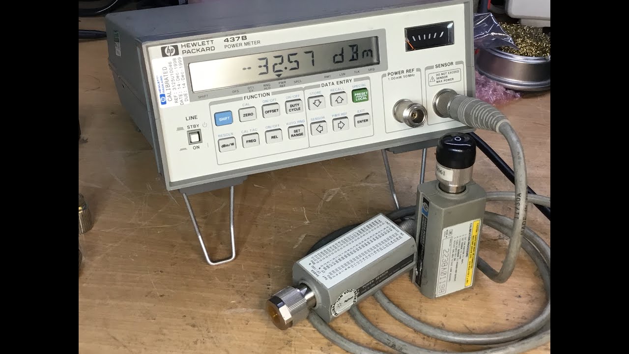 Reapair & Calibration of HP8485A 26.5GHz power sensor & HP437B Meteter Microwave measurements.