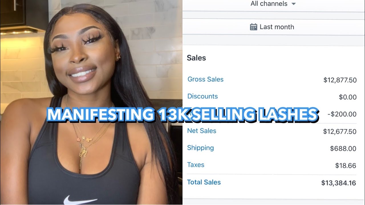 HOW I MANIFESTED 13K IN ONE MONTH SELLING LASHES + HOW TO STAY MOTIVATED AS AN ENTREPRENEUR