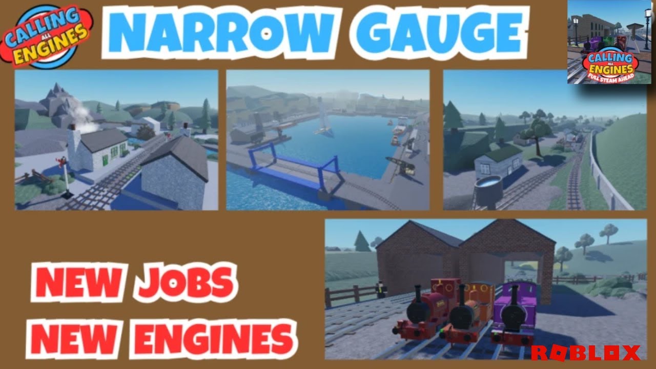 (Update explained) "[Alpha] CAE - Full Steam Ahead Narrow Gauge Update!(ROBLOX)