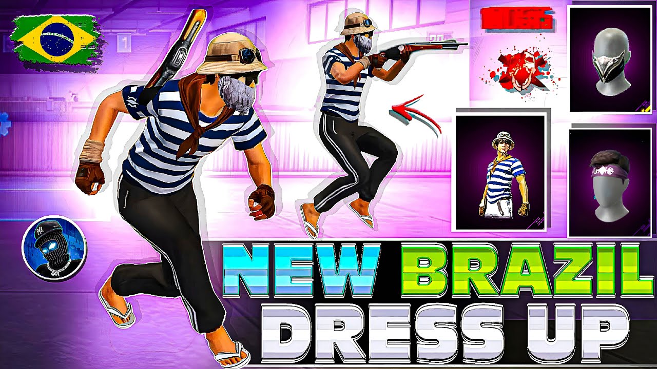 I FOUND TOP 5 UNIQUE BRAZILIAN DRESS COMBO FOR FREESTYLE PLAYERS ☠️🇧🇷||