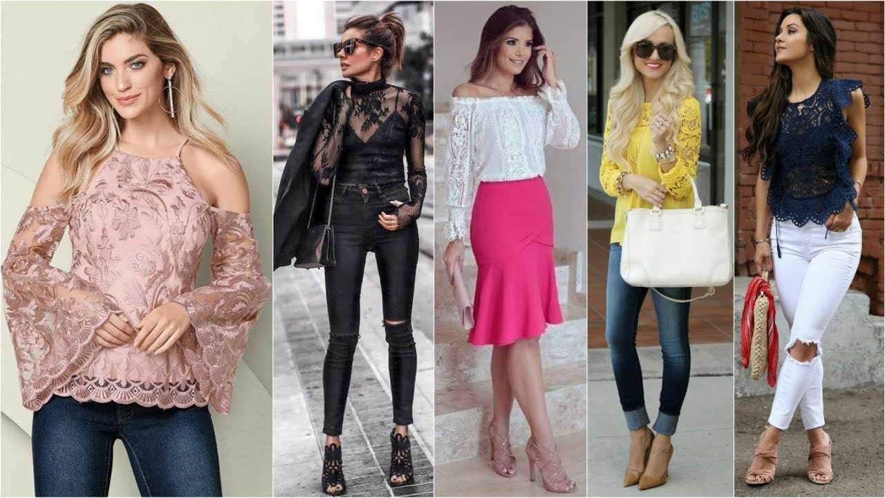 LINDOS OUTFITS CON BLUSAS DE ENCAJE PARA TODA OCASI&Oacute;N 👚🤩