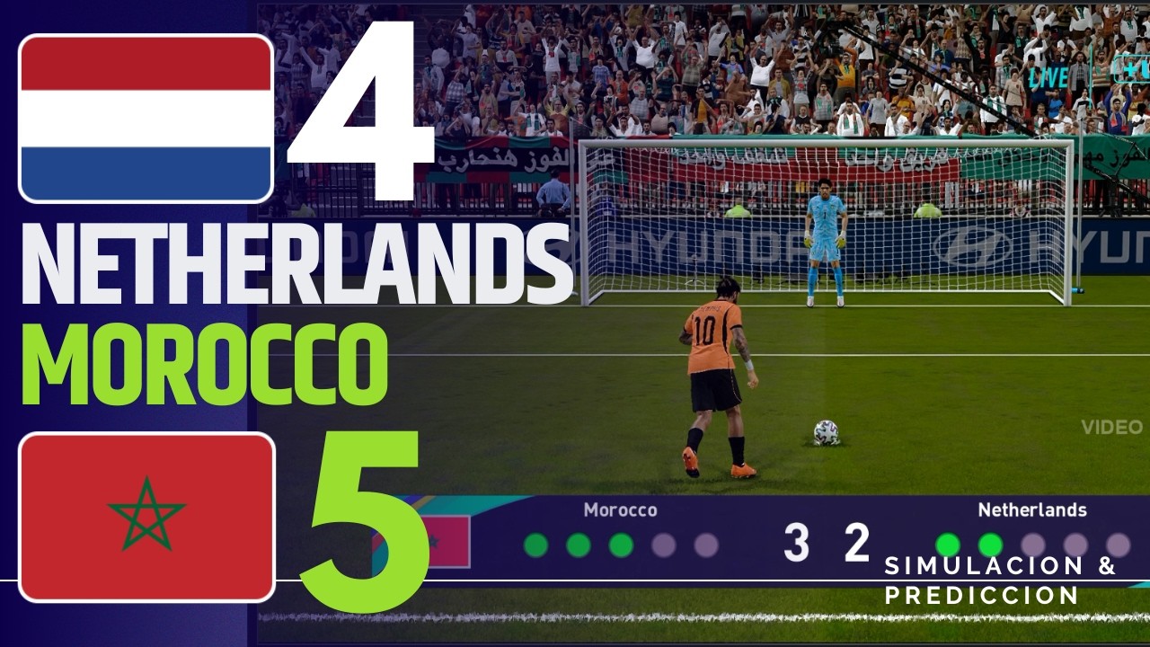 Penalty Shootout ⚽ Netherlands vs. Morocco  | 2026  FIFA World Cup | VideoGame Simulation (Gameplay)