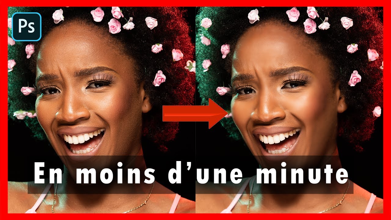 comment  LISSER la peau sans PERDRE sa TEXTURE sur Photoshop