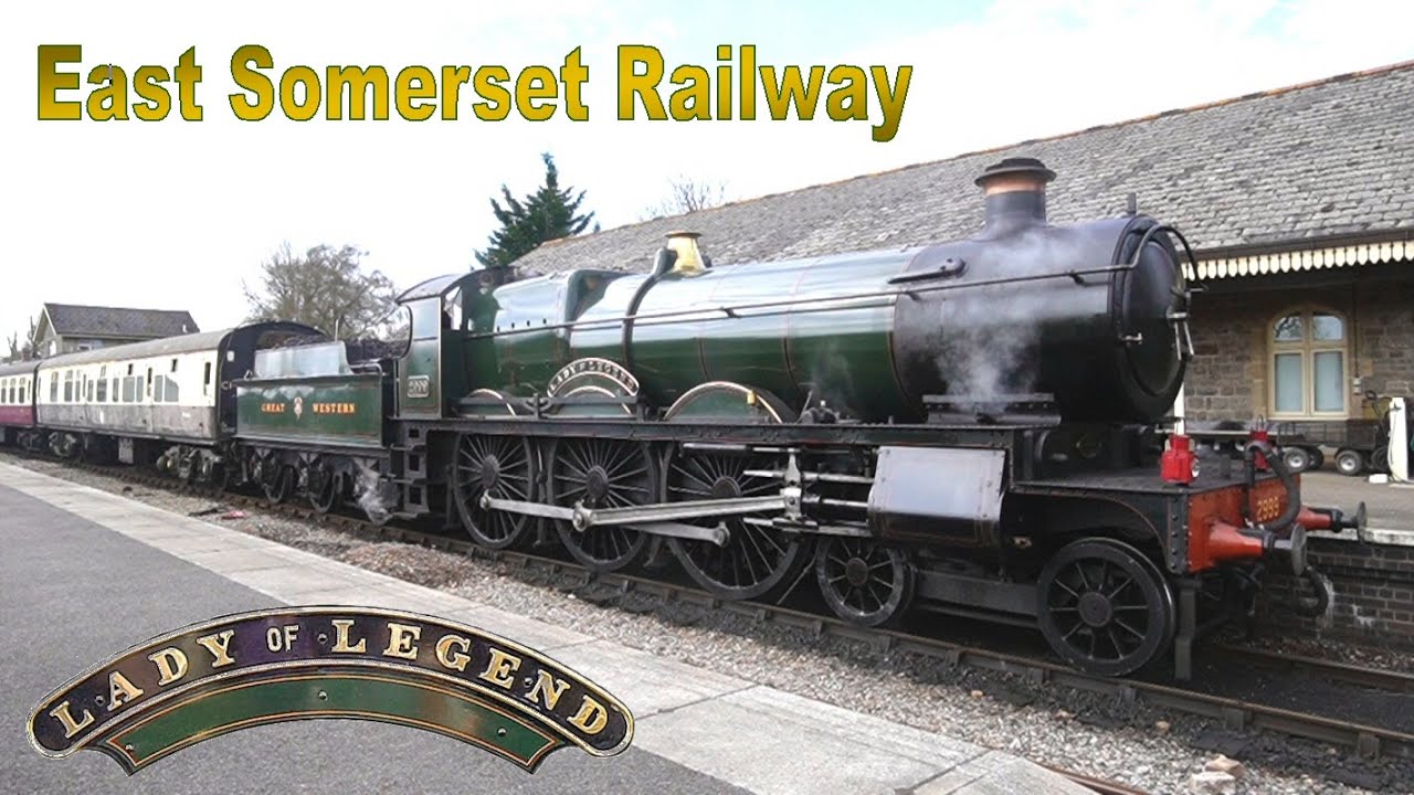 Lady of Legend. GWR Steam locomotive footplate ride. East Somerset Railway UK. New Build Steam Loco.