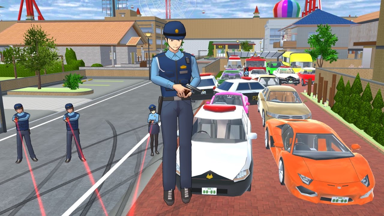 Collection all Police car🚓,ambulance🚑,fire truck🚒 at Home boy part 8 SAKURA School Simulator