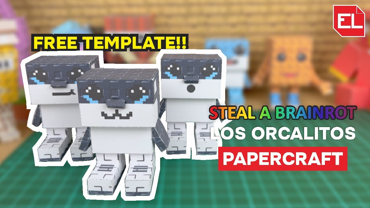 How to Make Los Orcalitos Paper Craft (FREE TEMPLATE) | Steal a Brainrot | Roblox | DIY | Tutorial