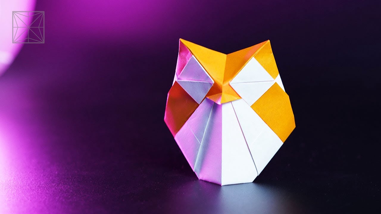 Origami Halloween Owl Easy Tutorial step by step | How to Make a Paper Owl