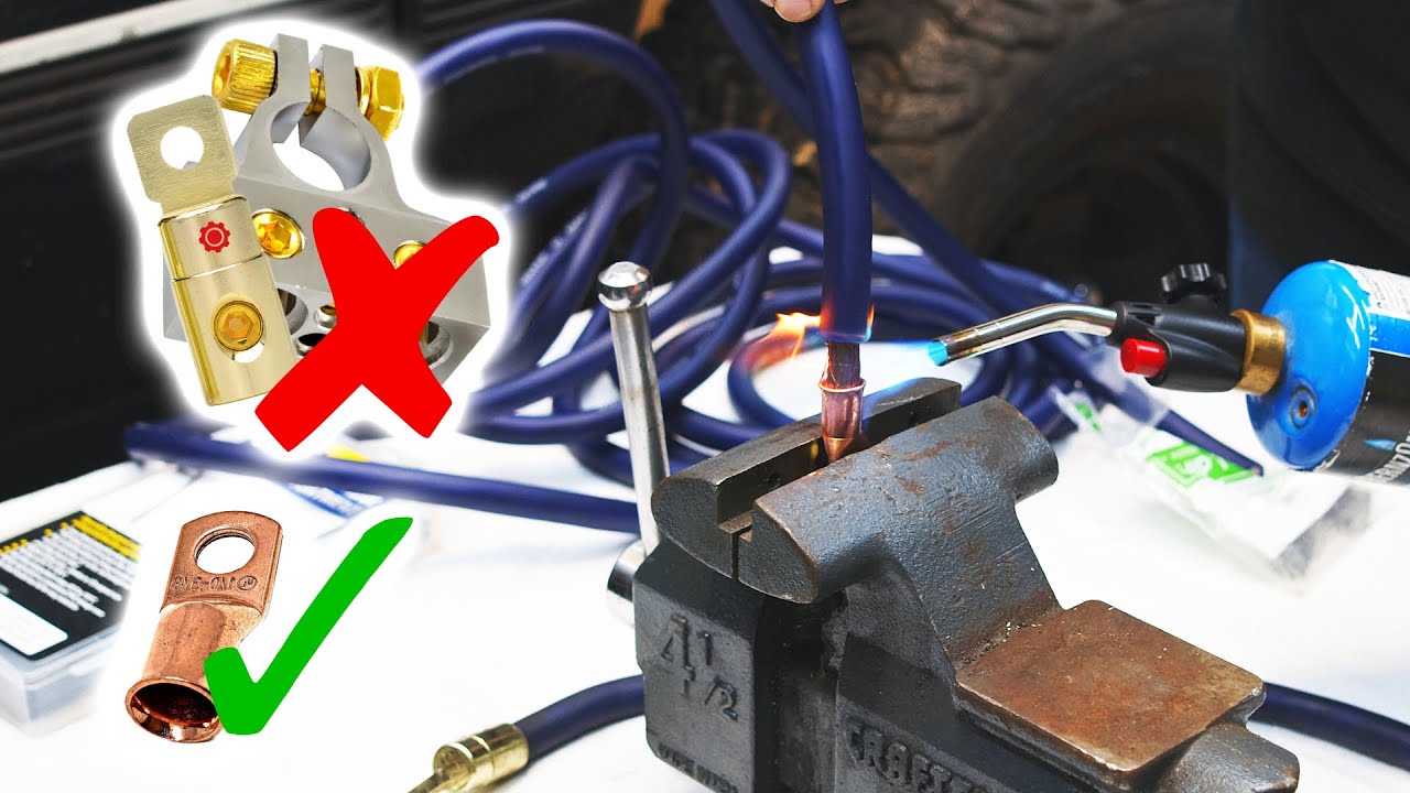 Making Car Battery Cables That Don't Suck - With Soldered Connectors!