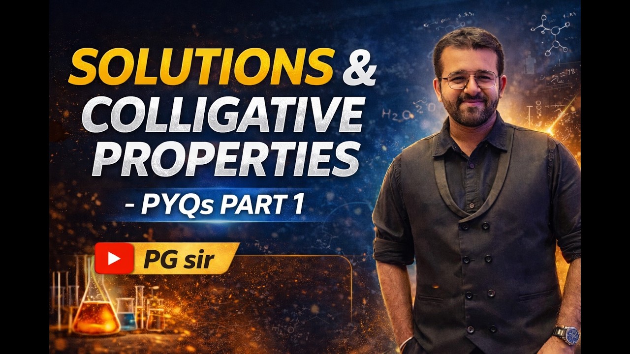 Solutions & Colligative Properties | MHT CET PYQs - Part 1 | JEE NEET LEVEL 1