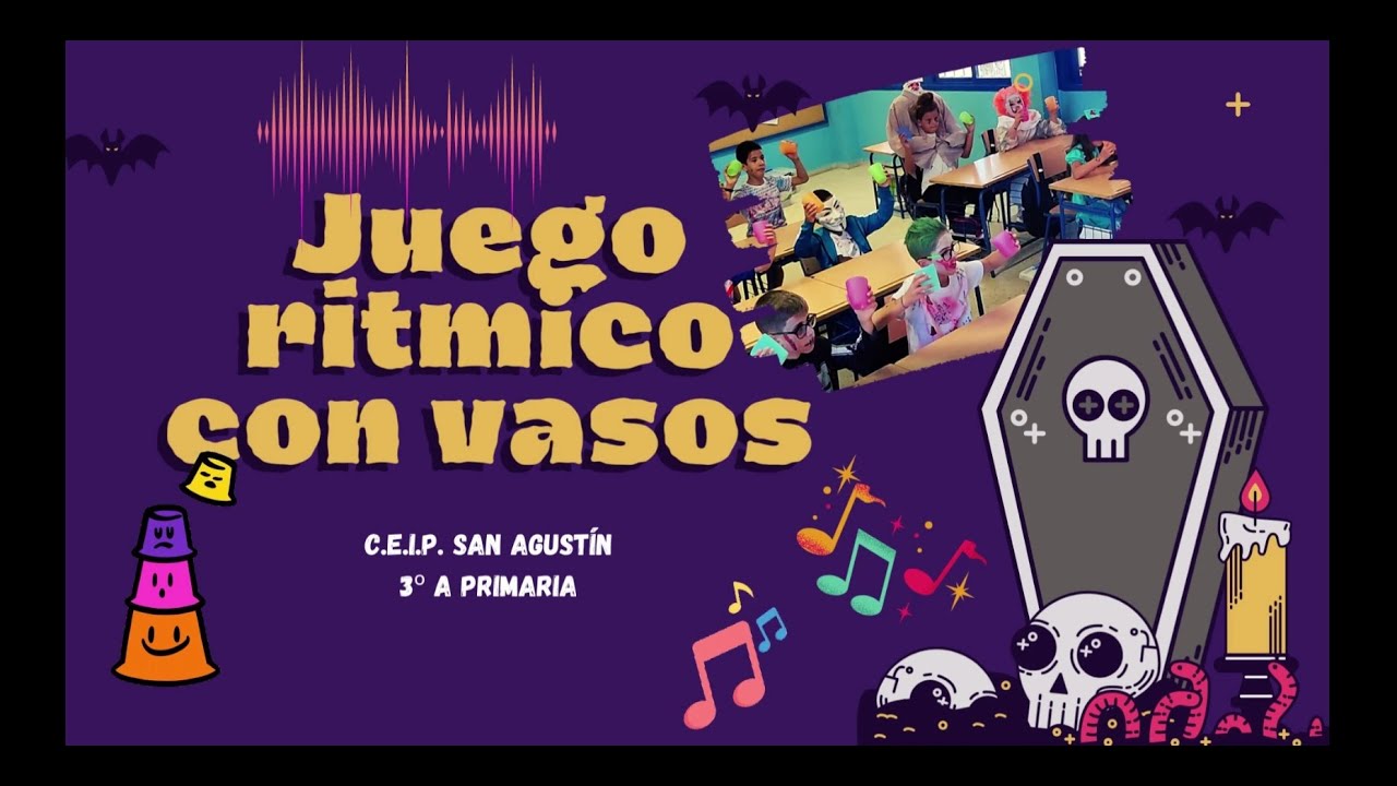 Juego de vasos Halloween 3ºA