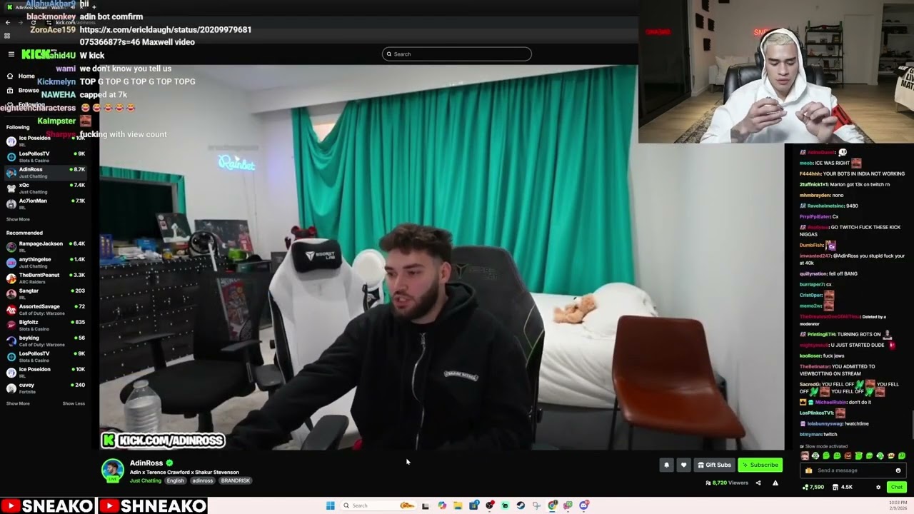 Sneako Reacts To Adin Ross CRASH OUT Over Low View Count