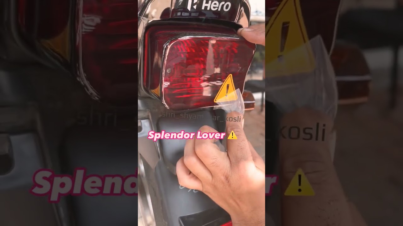 Splendor back light #sticker #highlights #modified #treandygadgets #highlights #shortsvideo
