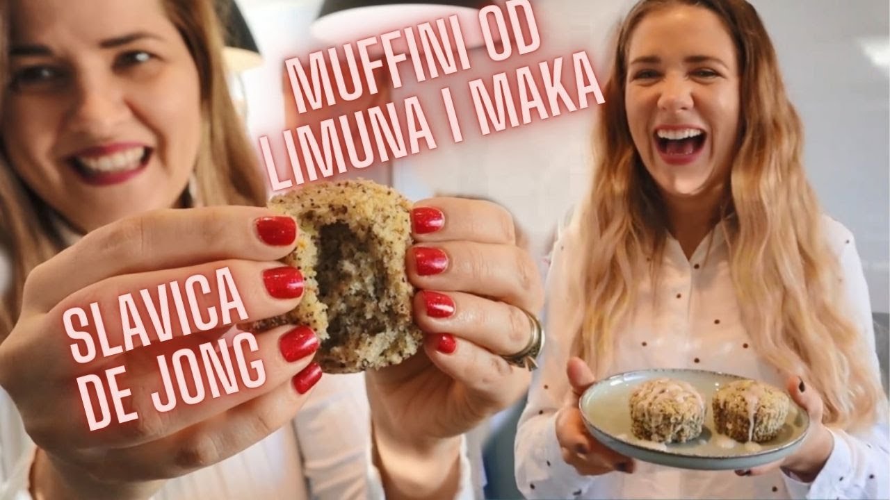 MUFFINI OD LIMUNA I MAKA + Slavica De Jong - VEGE recepti
